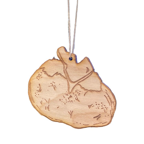 Idaho Spud Wood Ornament