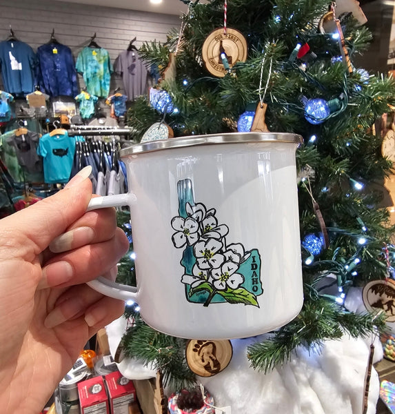Syringa Enamel Mug, Watercolor