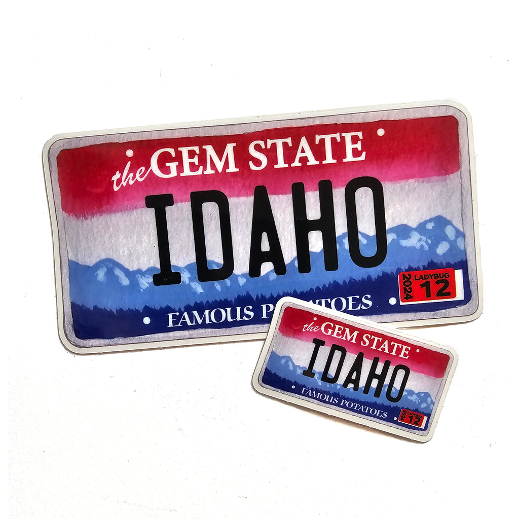 Idaho License Plate Sticker