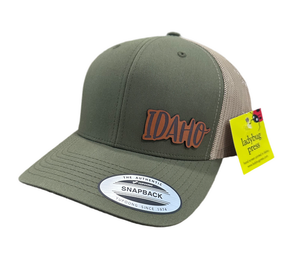 Idaho Leather Patch Adjustable Hat