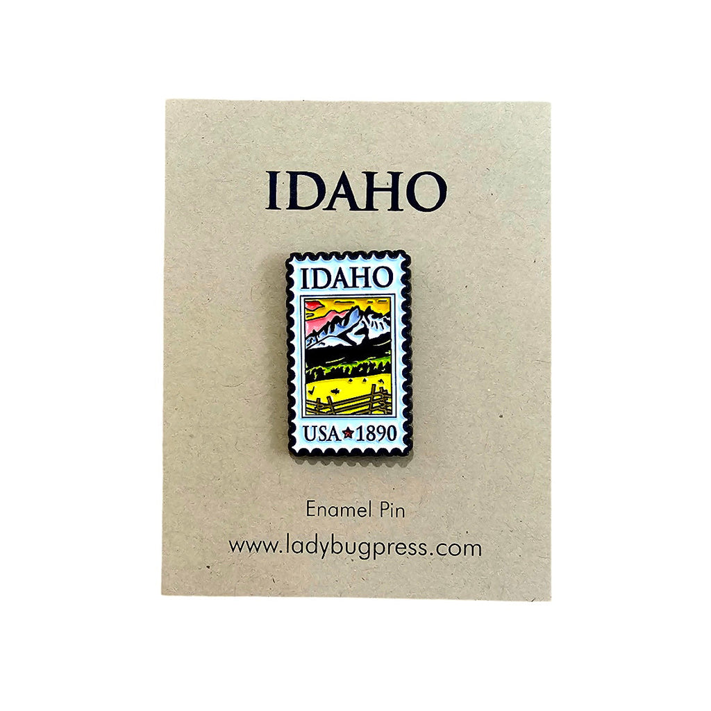 Idaho Postage Stamp Enamel Pin