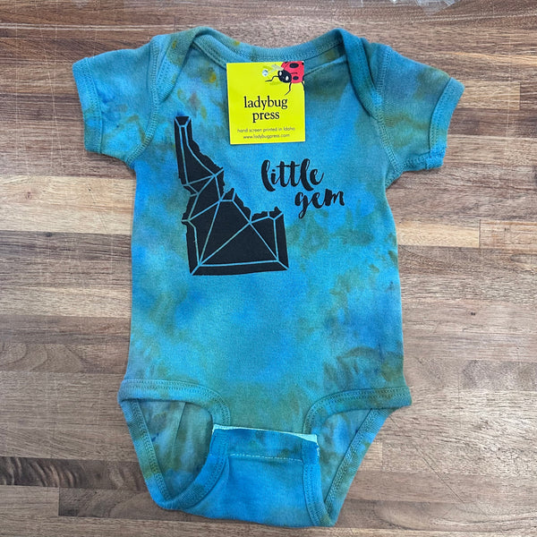 Ice Dyed Idaho “Little Gem” Onesie