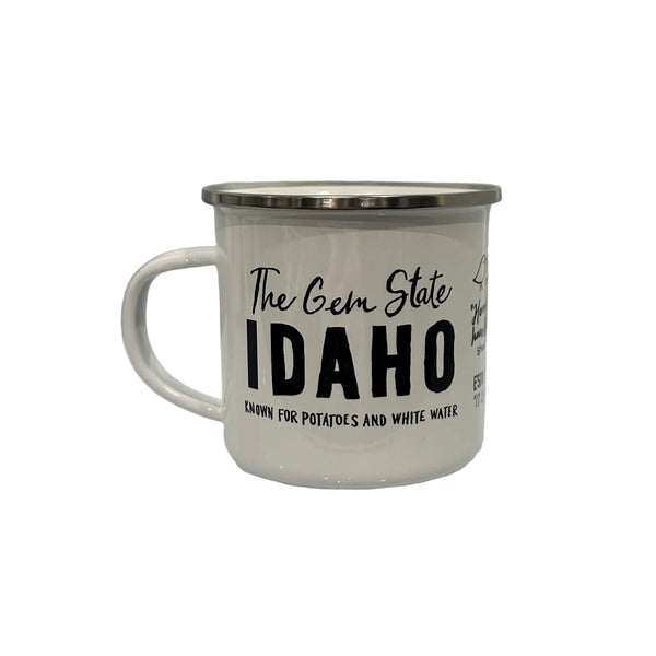 Idaho Facts Enamel Mug