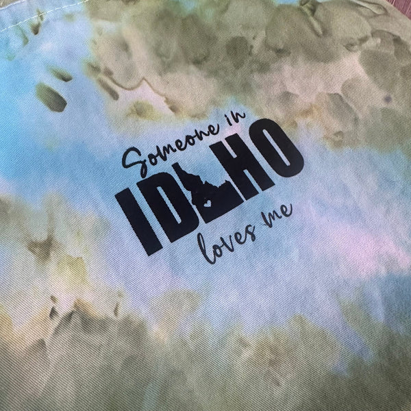 Ice Dyed Someone in Idaho Loves Me Apron