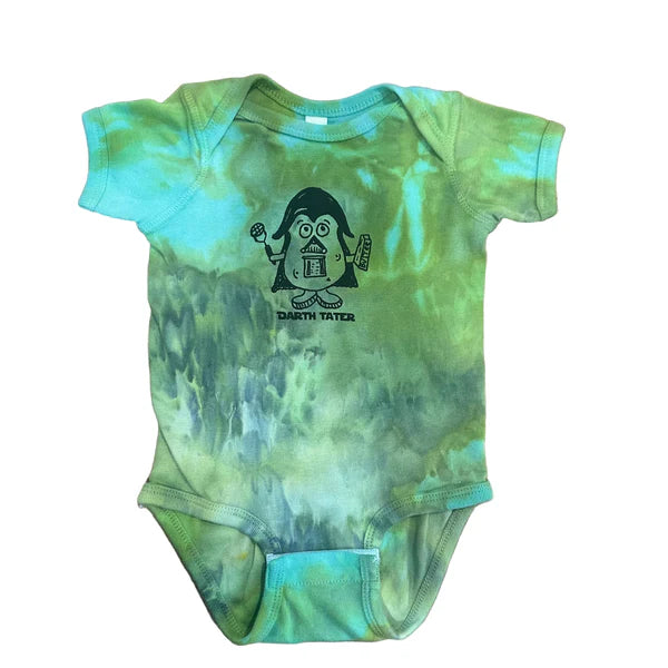 Ice Dyed Darth Tater Onesie