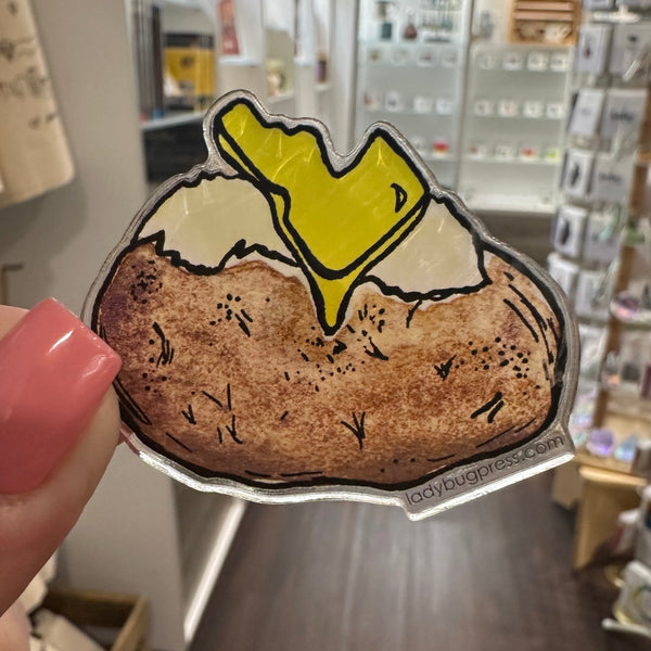 Acrylic Idaho Spud Magnet