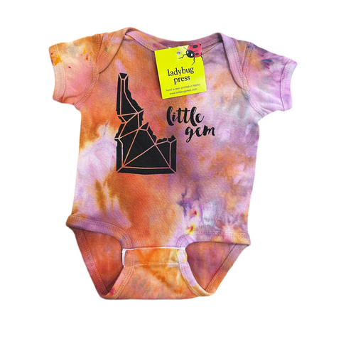 Ice Dyed Idaho “Little Gem” Onesie