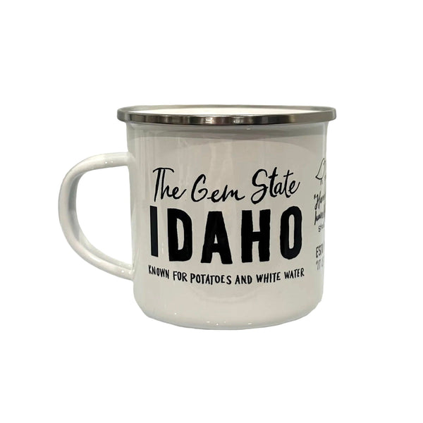 Idaho Facts Enamel Mug