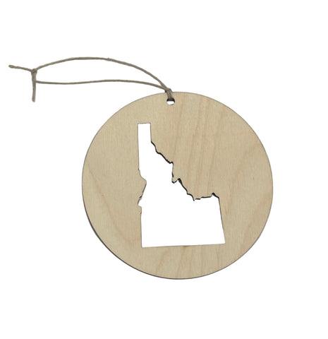 Idaho Cut Out Wooden Ornament