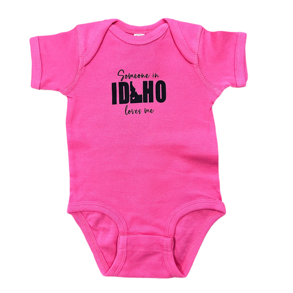 Someone in Idaho Loves Me Onesie, Eco-friendly Water-based Inks