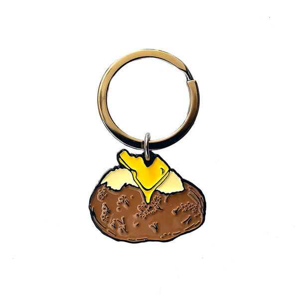 Idaho Spud Enamel Keychain