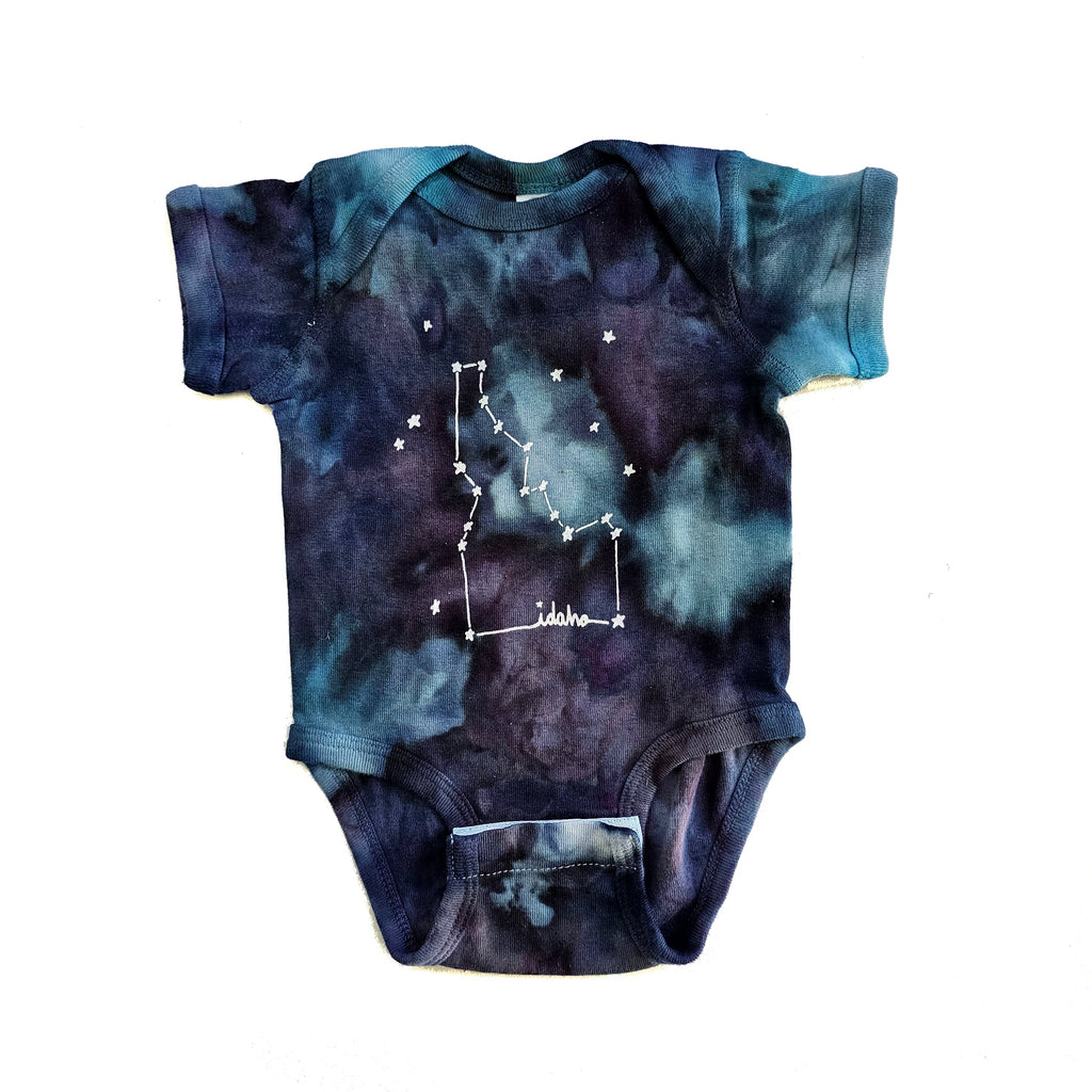 Ice Dyed Idaho Constellation Onesie