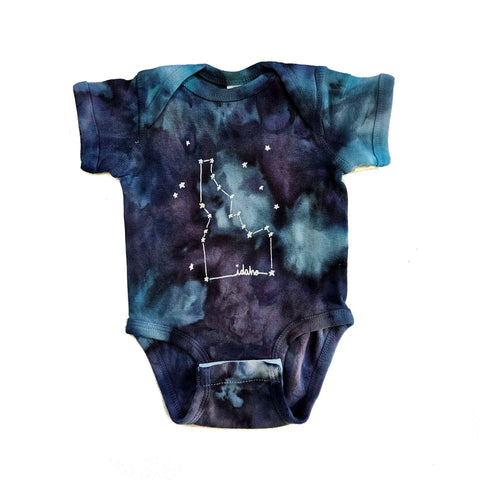 Ice Dyed Idaho Constellation Onesie