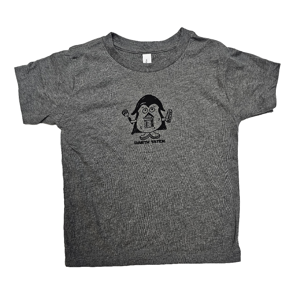 Toddler Darth Tater Solid T-Shirt, Eco Friendly Water based inks