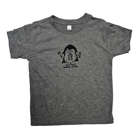 Toddler Darth Tater Solid T-Shirt, Eco Friendly Water based inks