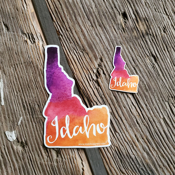 Idaho Watercolor Sticker