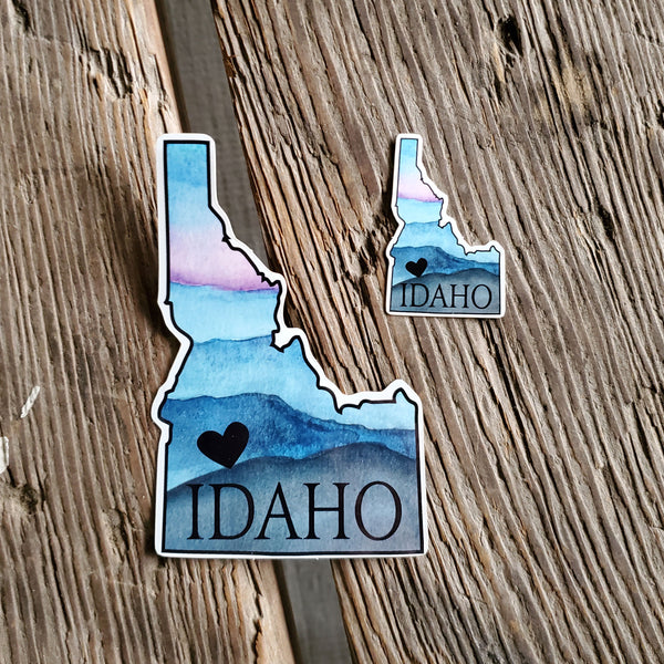 Idaho Heart Sticker, Assorted Sizes