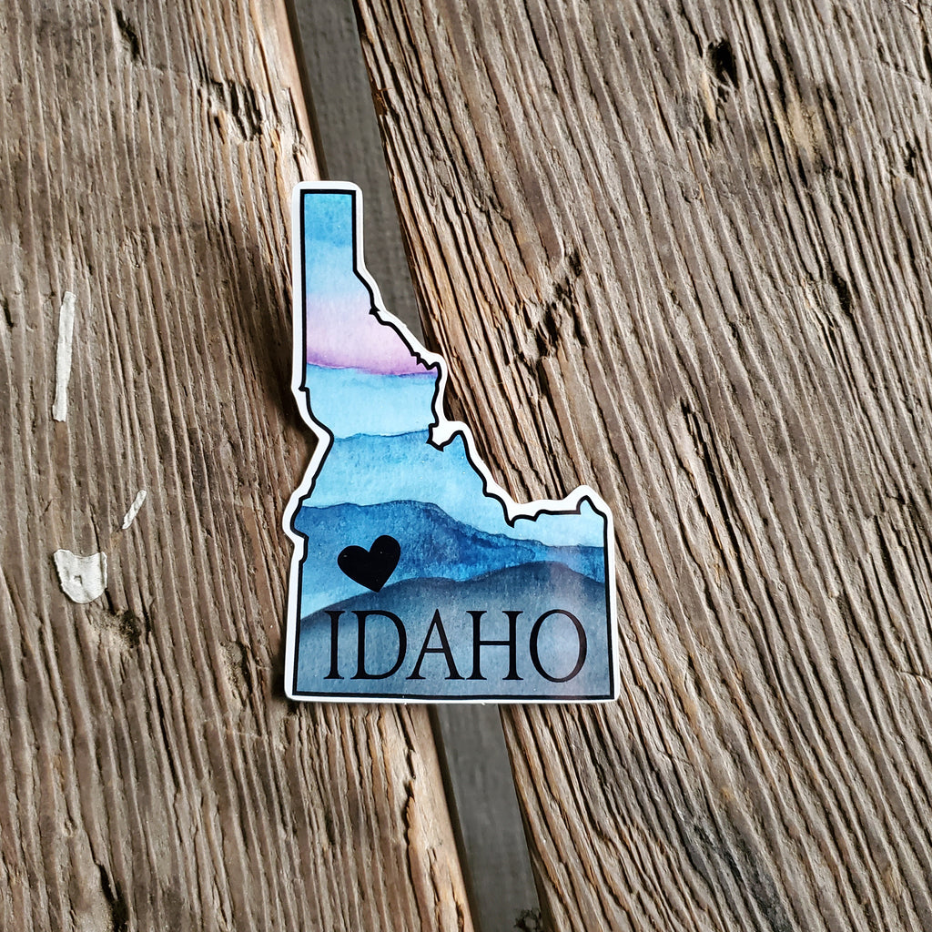 Idaho Heart Sticker, Assorted Sizes
