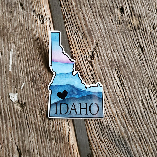 Idaho Heart Sticker, Assorted Sizes