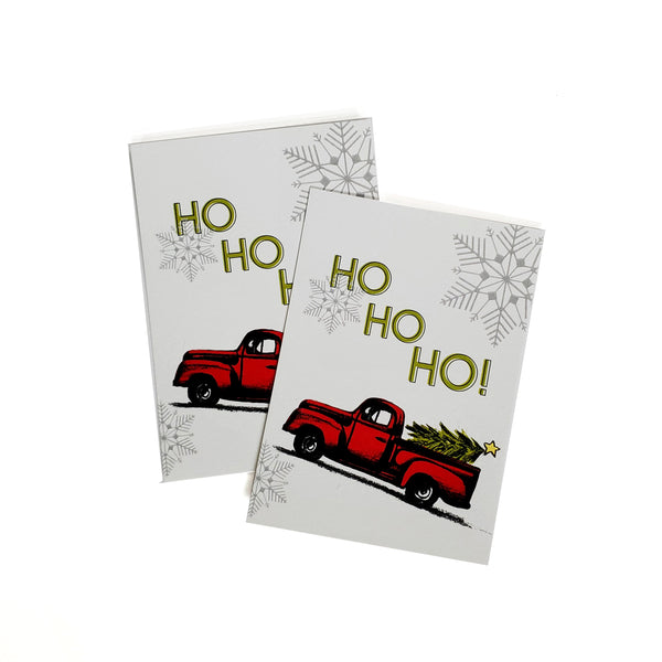 Ho Ho Ho Vintage Truck Gift Tags, 6pack.