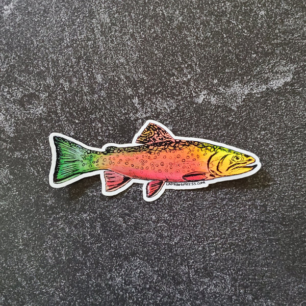 Trout Sticker