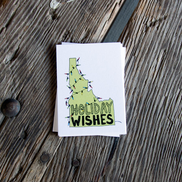 Idaho Lights Holiday Gift Tags, 6pack.
