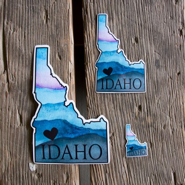 Idaho Heart Sticker, Assorted Sizes